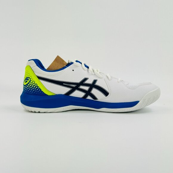 Asics Gel-Dedicate 8 Pickleball \'White Black Blue\' 1041A409-103 size 11.5 READ main image 4